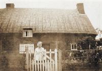 Ellen Hankey outside Brook Cottage