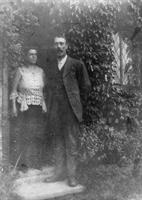 James and Ada Hankey ouside their house in 1927