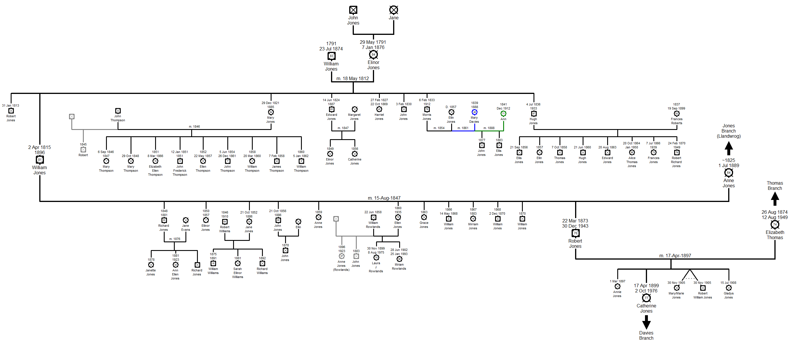 Family Tree - Jones Branch